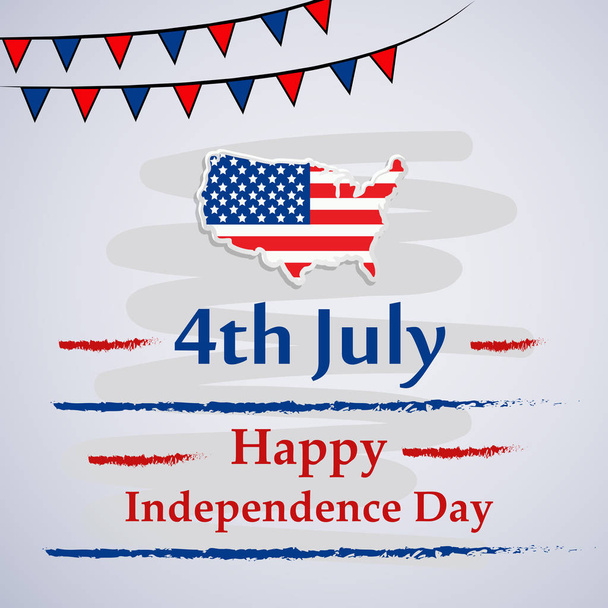Afbeelding van de achtergrond voor Usa-Onafhankelijkheidsdag - Vector, afbeelding