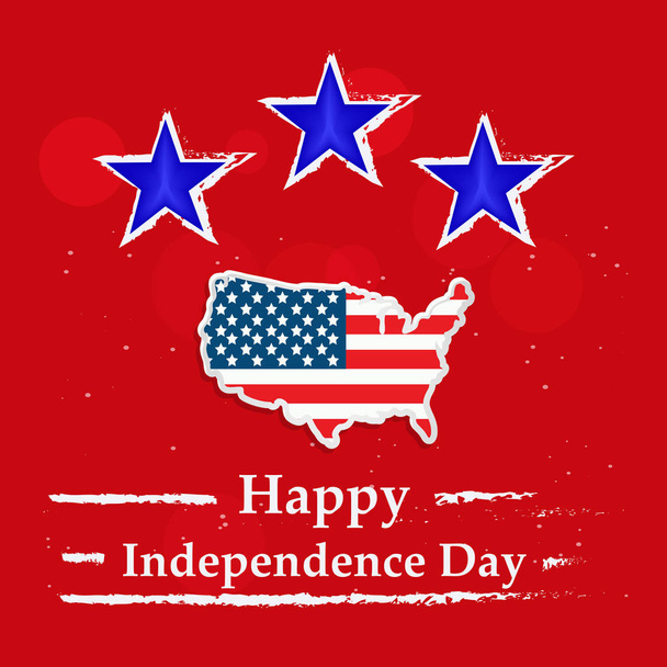 Ilustração de fundo para o dia da independência dos EUA
 - Vetor, Imagem