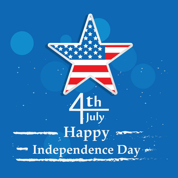 Ilustração de fundo para o dia da independência dos EUA
 - Vetor, Imagem