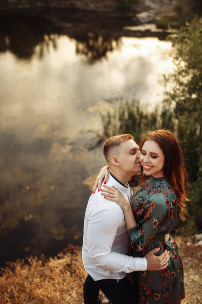 Happy beautiful young  couple embracing - Valokuva, kuva