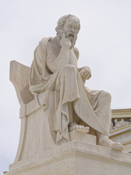 Athén Görögország, az ókori filozófus szobor Socrates - Fotó, kép