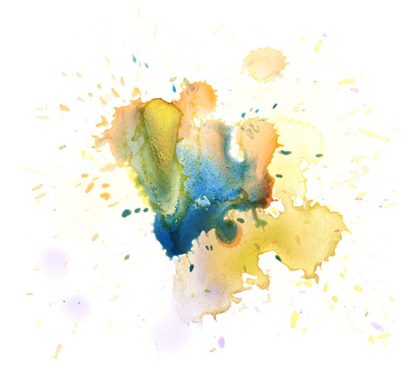 Watercolor drop stain isolated - Foto, imagen