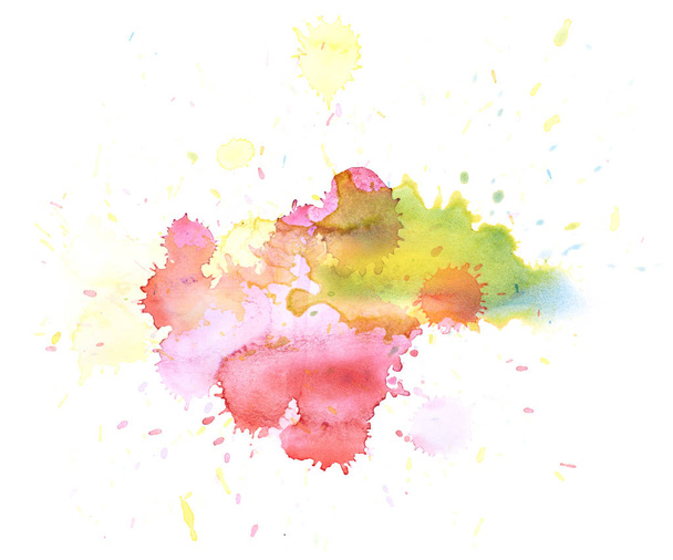 Watercolor drop stain isolated - Fotó, kép