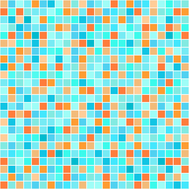 Checkered background. Tiled texture. Seamless pattern. Abstract geometric wallpaper. Pretty colors. Print for polygraphy, posters, t-shirts and textiles. Doodle for design - Vector, Image