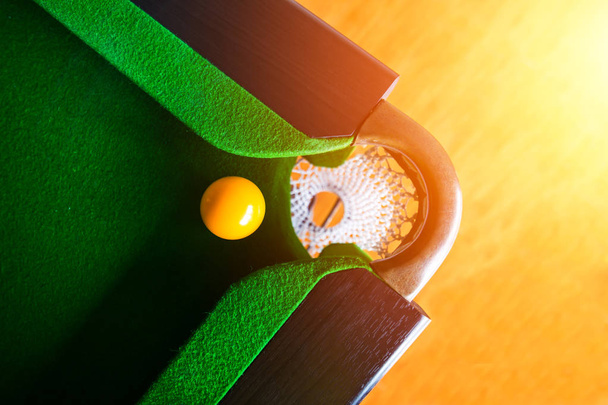 snooker ball is on the table. - Фото, изображение