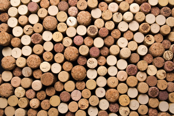 Conjunto de diferentes corchos de vino de fondo
 - Foto, imagen