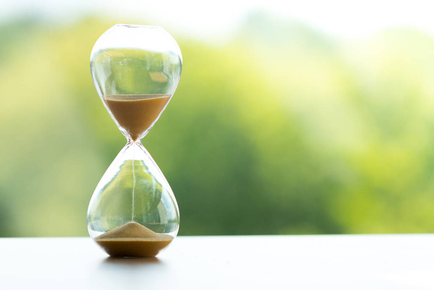 Sand clock, business time management concept - Φωτογραφία, εικόνα