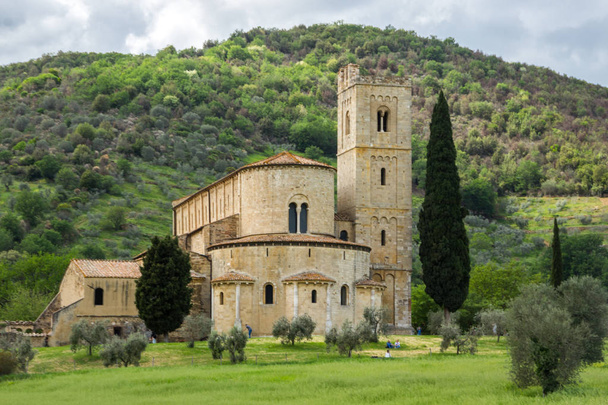 Sant Antimo monastery in Tuscany near Montalcino - Photo, Image