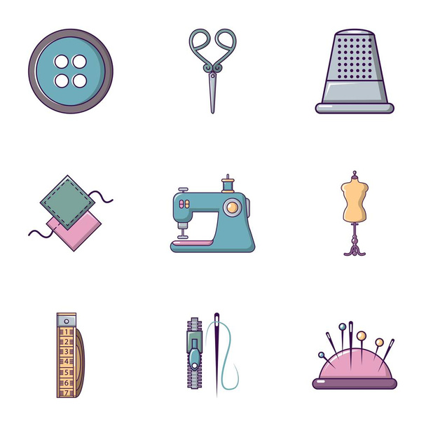 Conjunto de iconos de cosas a medida, estilo plano
 - Vector, Imagen