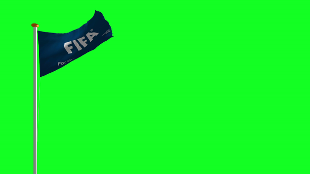 Bandeira da FIFA acenando ao vento
 - Filmagem, Vídeo
