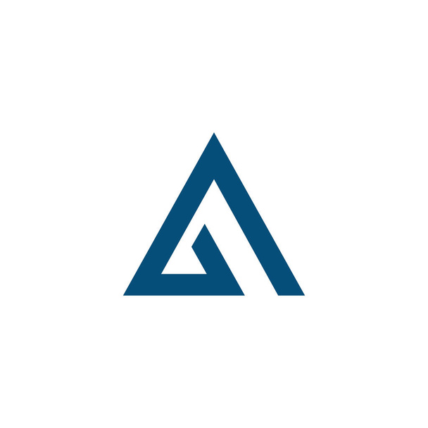 Een abstracte Letter berg-logo - Vector, afbeelding