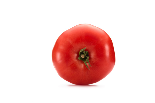 close up view of fresh tomato isolated on white - Фото, зображення