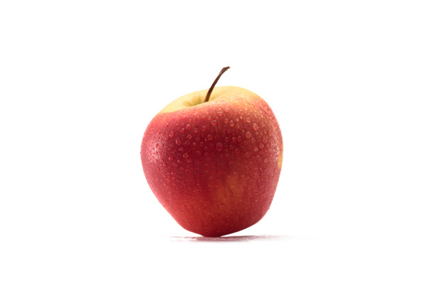 vista de cerca de manzana fresca aislada en blanco
 - Foto, Imagen