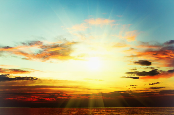 Tengeri naplemente - Fotó, kép
