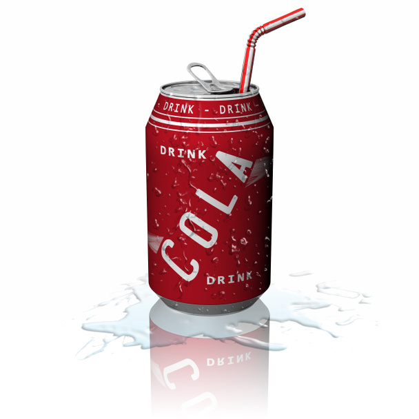 3D illustration. Fresh drink. Drink refreshing, suitable for summer - Photo, Image