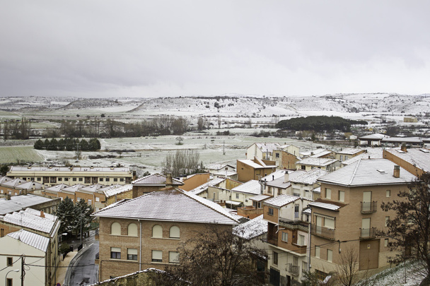 Snowy village - Фото, изображение