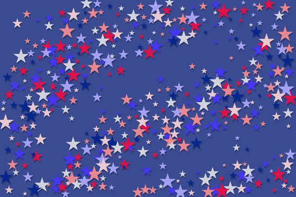 Punainen sininen tähteä Amerikan isänmaallinen tausta
 - Vektori, kuva