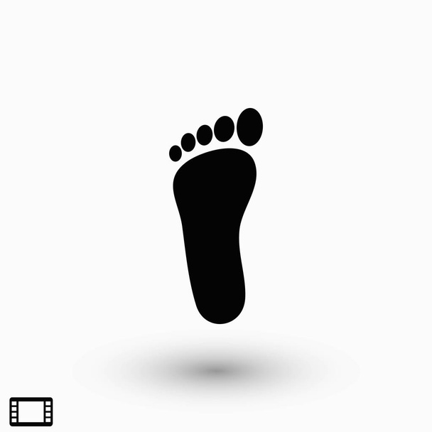 foot vector icon, flat design best vector icon - Vector, Image