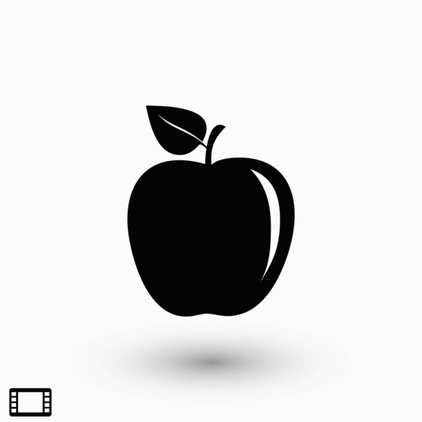 vettore icona mela, design piatto migliore icona vettoriale
 - Vettoriali, immagini
