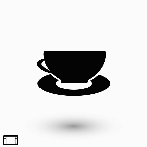 Coffee Icon vector, flat design best vector icon - Vector, Image