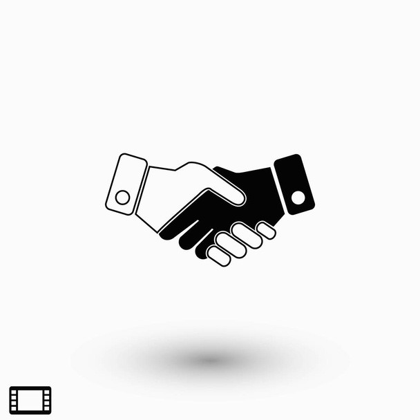 Handshake Icône, design plat meilleure icône vectorielle
 - Vecteur, image