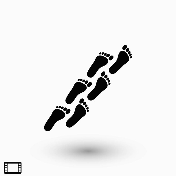 διάνυσμα εικονίδιο πόδι, καλύτερη εικόνα διάνυσμα επίπεδη σχεδίαση - Διάνυσμα, εικόνα