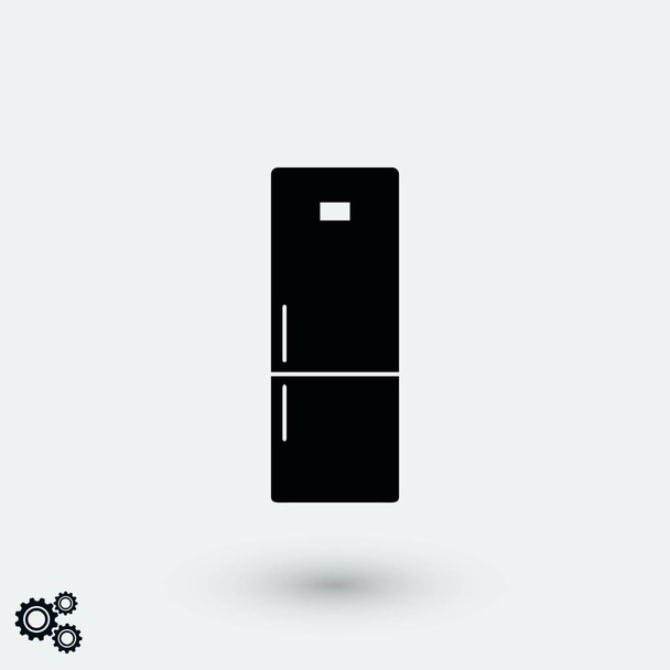 Kühlschrank-Symbol-Vektor, flaches Design bestes Vektor-Symbol - Vektor, Bild