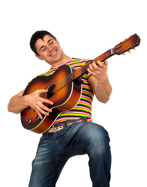 Man playing the guitar - Foto, Imagem