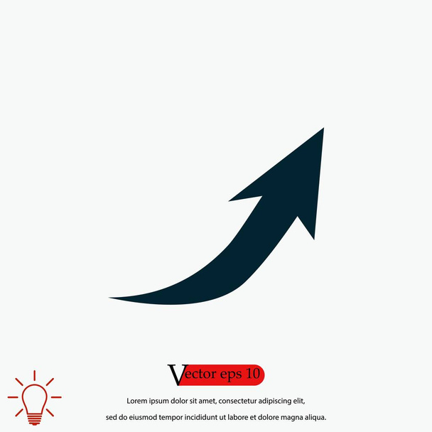 Pfeil icon.vector, flaches Design bestes Vektor-Symbol - Vektor, Bild