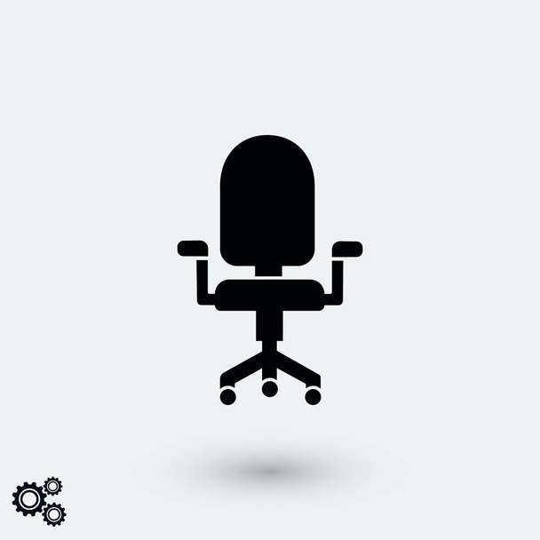 office chair icon, flat design best vector icon - Vector, Image