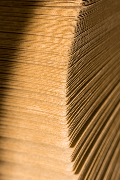 selective focus of stack of cardboard papers  - Photo, Image