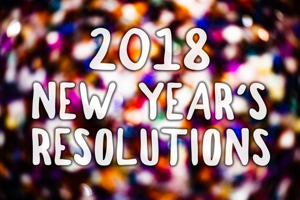 Írás Megjegyzés mutatja 2018 New Year'S határozatait. Üzleti fénykép bemutató lista a célok vagy célokat kell elérni üzenetek világos háttér szép gondolatok felvilágosít gondolatok - Fotó, kép
