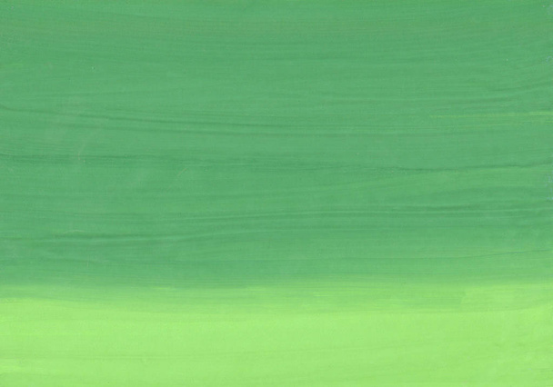 Groene gouache-verf op papier achtergrond. Groenboek de textuur. Ruimte voor belettering - Foto, afbeelding