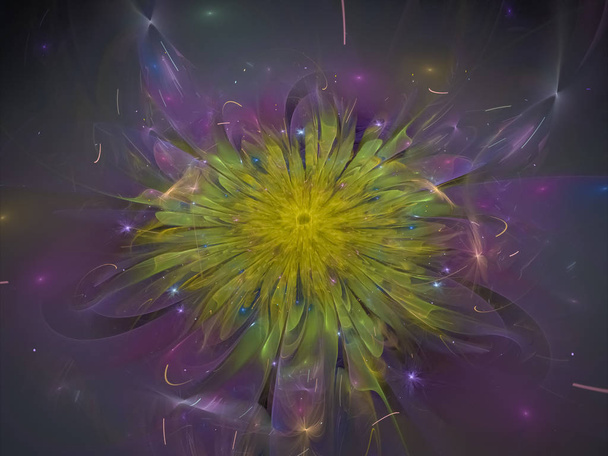 fraktál virág gyönyörű háttér - Fotó, kép