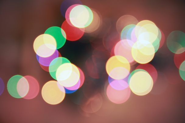 Красочные праздничные огни. Размытый узор красочного декора
 - Фото, изображение