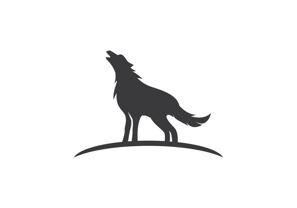 Wolf Logo sjabloon vector pictogram illustratie desig - Vector, afbeelding