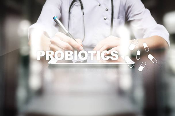 Probiotics. Health improvement. Medication and medicine concept. - Photo, Image