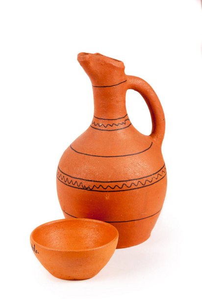 Gruzínské jíl keramika na bílé - Fotografie, Obrázek