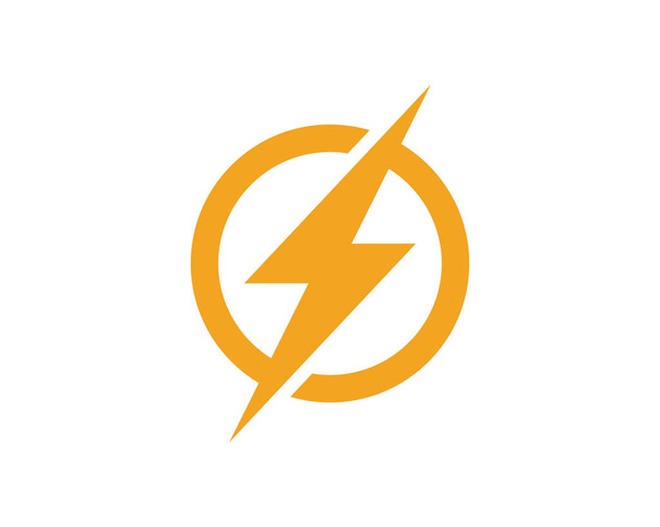 Lightning Logo Template vector icon illustration design - Vector, Image