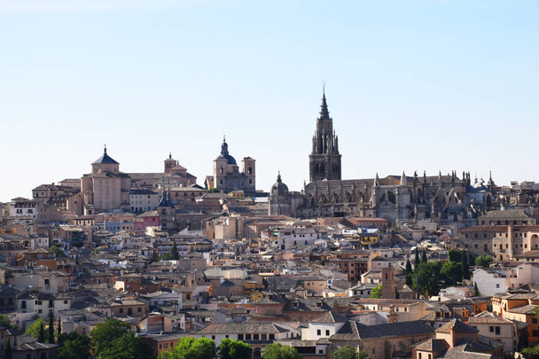 Toledo krajobrazu średniowiecznej miasta w Hiszpanii - Zdjęcie, obraz