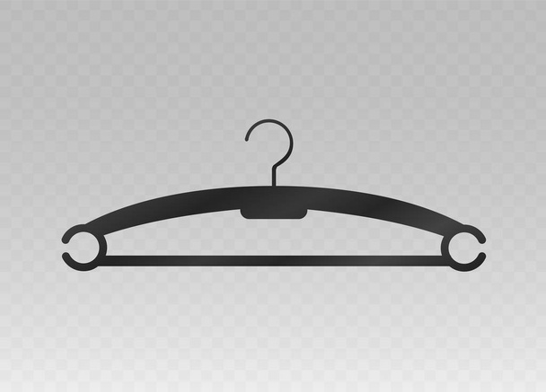 Realistic wooden hangers. For coats, sweaters, dresses, skirts, pants. Design template,layout for graphics, advertising - Vector, Image