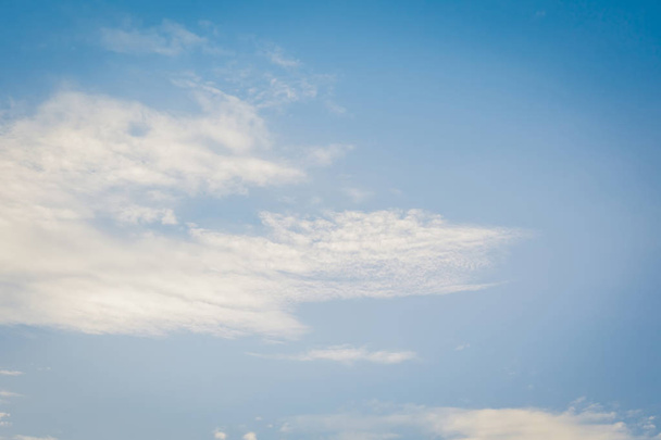 Peaceful blue sky with white clouds landscape. - Valokuva, kuva