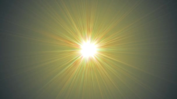 κεντρικό αστέρι λάμπει περιστρεφόμενη οπτικό φακό φωτοβολίδες λαμπερά bokeh αδιάλειπτη βρόχο animation τέχνης φόντο - νέα ποιότητα φυσικού φωτισμού λαμπτήρων ακτίνες εφέ δυναμικής πολύχρωμα φωτεινά βιντεοσκοπημένα στιγμιότυπα - Πλάνα, βίντεο