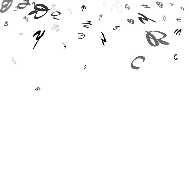 Abstract background of black handwritten letters - Vector, Image