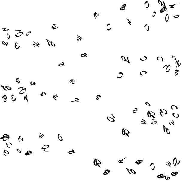Абстрактный фон черных рукописных писем
 - Вектор,изображение