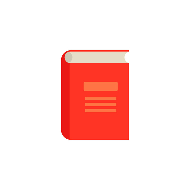 Vector flat closed book icon - Vector, Image