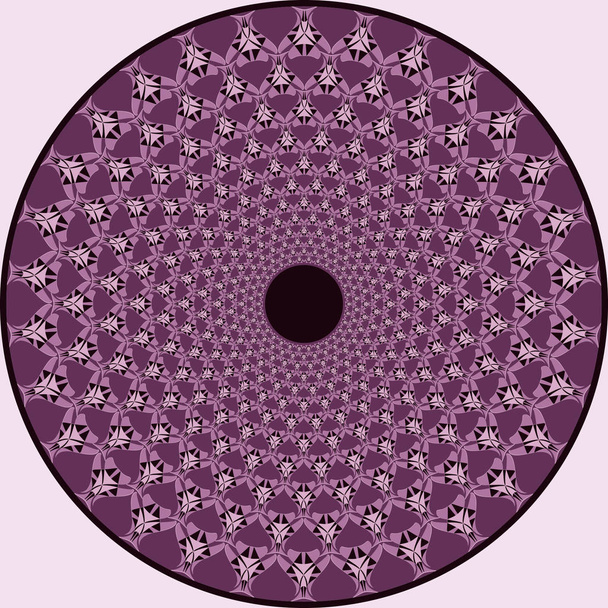 vector circular patrón de formas abstractas
 - Vector, Imagen