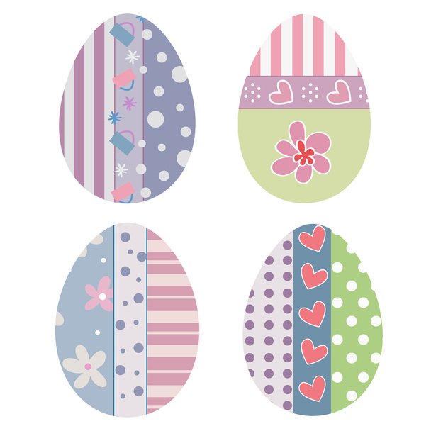 Easter eggs - vector illustration - Vector, Image