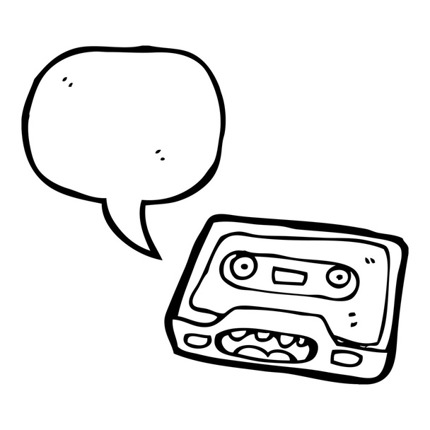 Retro cassette - Vector, afbeelding