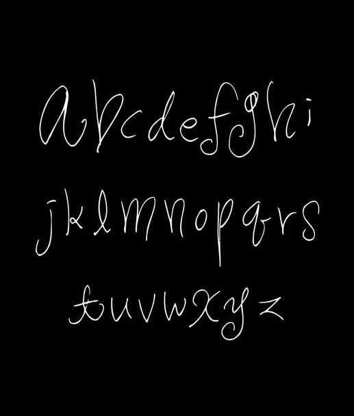 carattere vettoriale / calligrafia scritta a mano - Vettoriali, immagini